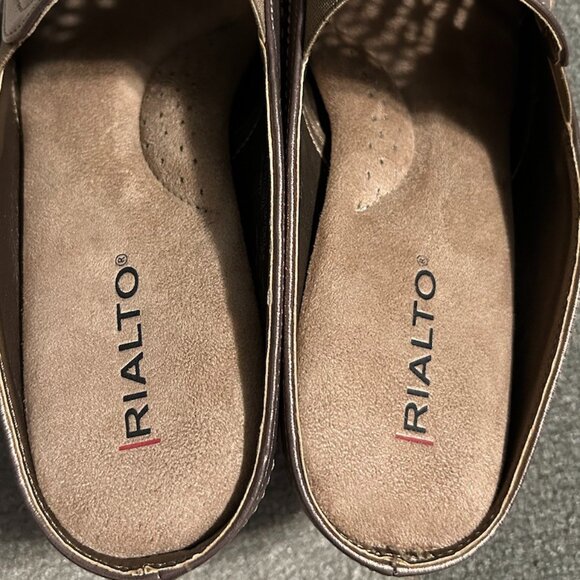 RIALTO Sedona Clogs/Mules Gold/Metallic Women's Size 7M - Picture 10 of 12